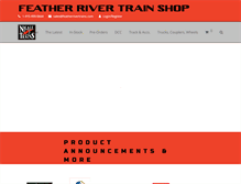 Tablet Screenshot of featherrivertrains.com